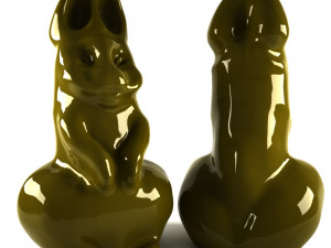 3d statue of rabbit 3D Model