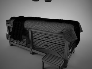 spa and massage bed 3D मॉडल