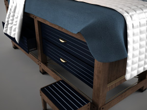 spa and massage bed 3D मॉडल