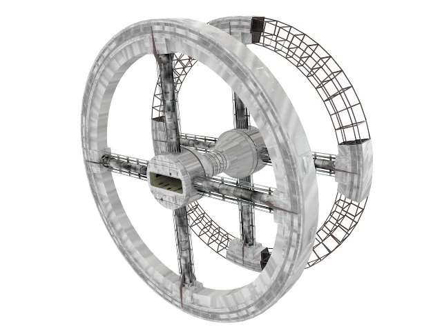 space station 3D Model .c4d .max .obj .3ds .fbx .stl .blend 