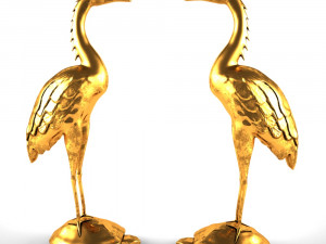 chinese figurine crane 3D Model