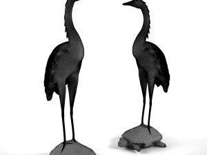 chinese figurine crane 3D Model