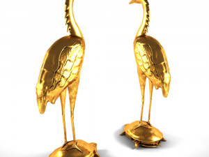 chinese figurine crane 3D Model