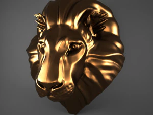 leeuwen hoofd 3D Model