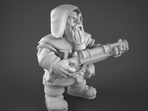 strong warrior dwarf 3D Model