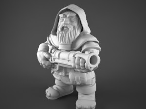 strong warrior dwarf 3D Model