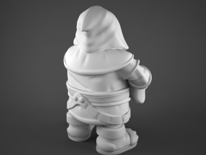 strong warrior dwarf 3D Model