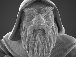 strong warrior dwarf 3D Model
