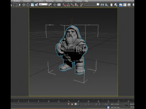 strong warrior dwarf 3D Model