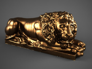 lion sculpture Model 3D