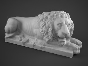lion sculpture Modelo 3D