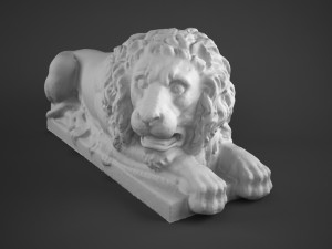 lion sculpture Modelo 3D