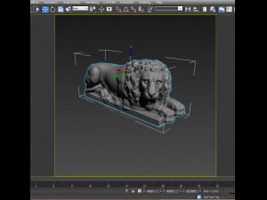 lion sculpture Modelo 3D