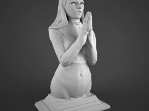 praying girl 3D Model
