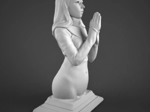 praying girl 3D Model