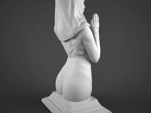 praying girl 3D Model