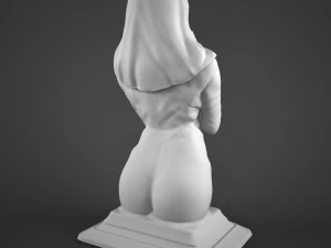 praying girl 3D Model