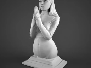 praying girl 3D Model