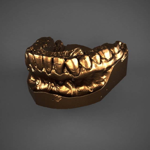 plaster teeth 3D Model .c4d .max .obj .3ds .fbx .stl .blend 