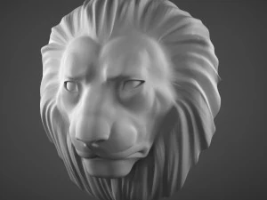 lion head sculpture cnc 3D Model