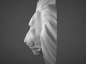 lion head sculpture cnc 3D Model
