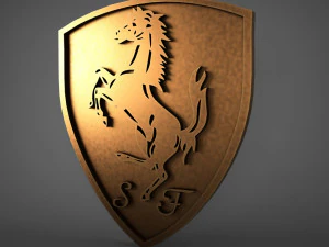 ferrari logo 3D Model