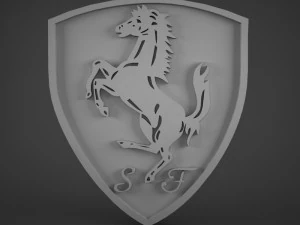 ferrari logo 3D Model