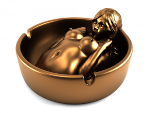 18nude lady ashtray - sculpture 3D Model