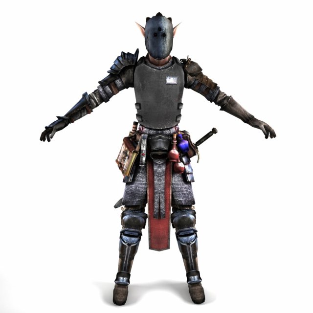 demon knight 3D Model .c4d .max .obj .3ds .fbx .stl .blend 