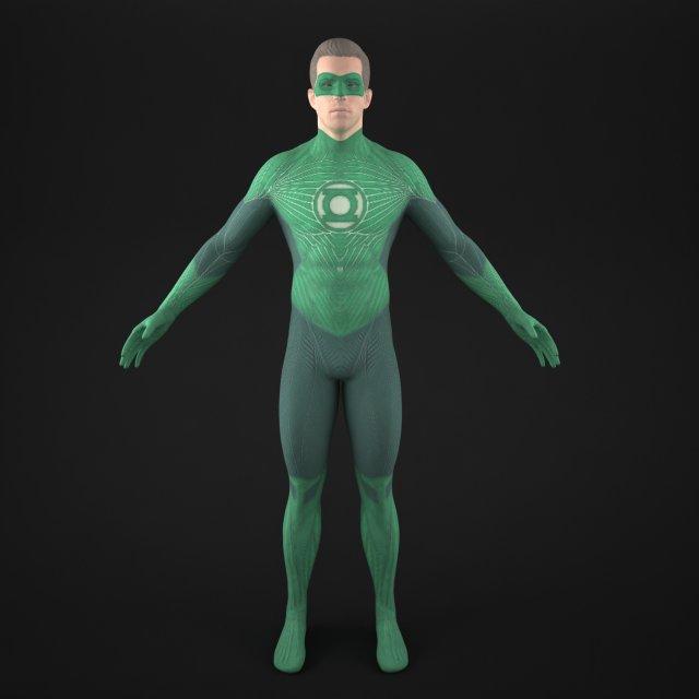 hal jordan 3D 모델 .c4d .max .obj .3ds .fbx .stl .blend 