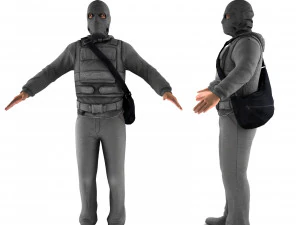 грабитель 3D Модель