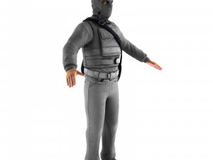 robber 3D Model