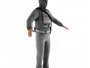 robber 3D Model