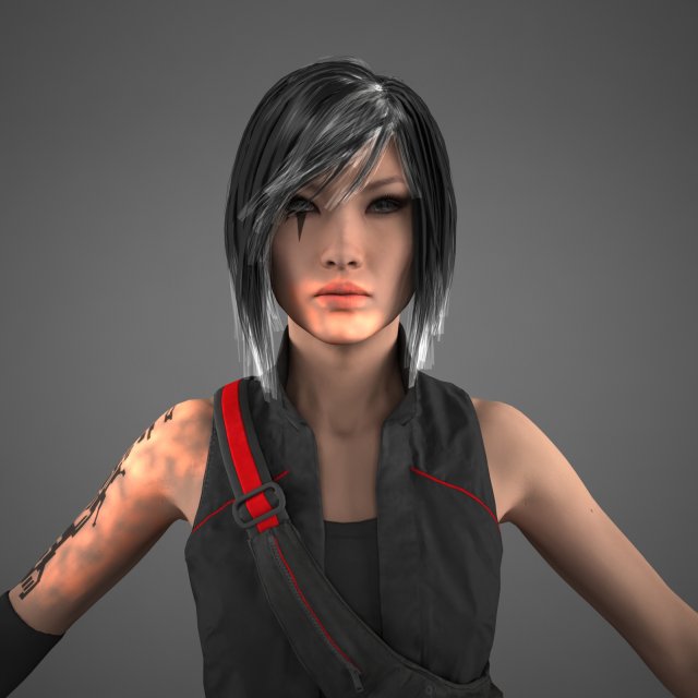 asian woman Modelo 3D .c4d .max .obj .3ds .fbx .stl .blend 