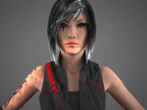 アジアの女性 3Dモデル