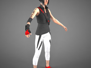 asian woman Modelo 3D