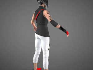 asian woman Modelo 3D