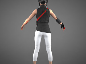 asian woman Modelo 3D