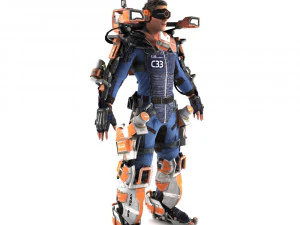 외골격 남자 3D 모델