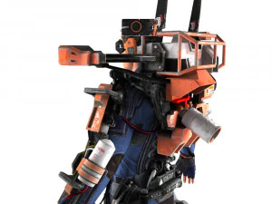 외골격 남자 3D 모델