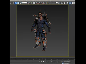 외골격 남자 3D 모델
