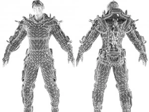 exoskeleton man 3D Model
