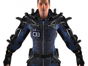 exoskeleton man 3D Model