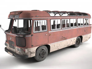 paz-672 3D Modell