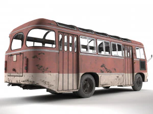 paz-672 3D Modell