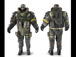 armored soldier 3D मॉडल