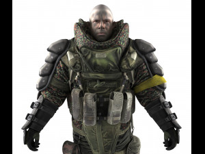 armored soldier 3D Модель