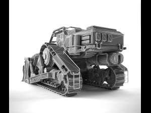 bulldozer 3D Model