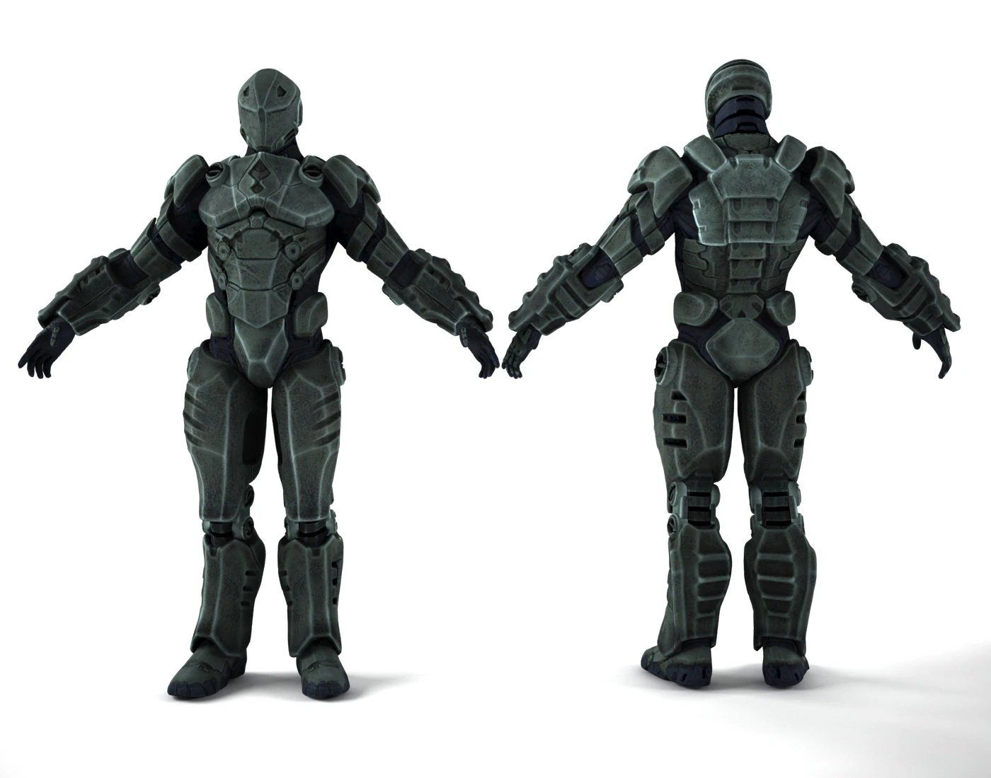 soldato di fantascienza Modello 3D .c4d .max .obj .3ds .fbx .stl .blend