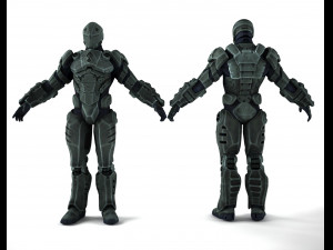 sci-fi soldier 3D Model